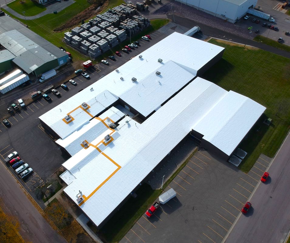 Large warehouse roof restoration