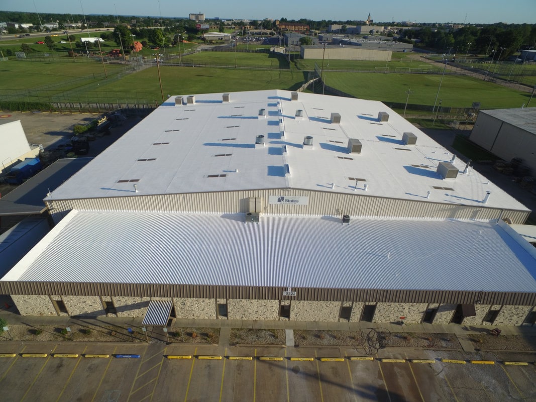 Restored warehouse roof